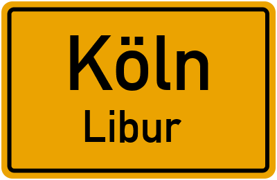 Ortsschild Köln Libur