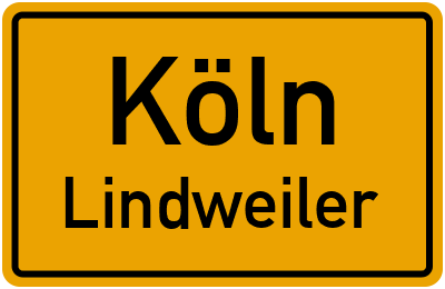 Ortsschild Köln Lindweiler