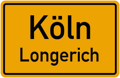 Ortsschild Köln Longerich