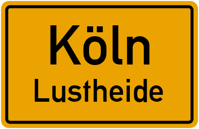 Straßenverzeichnis Köln Lustheide