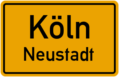 Straßenverzeichnis Köln Neustadt