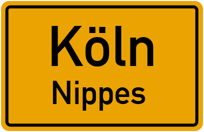 Ortsschild Köln Nippes