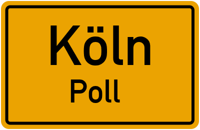 Ortsschild Köln Poll