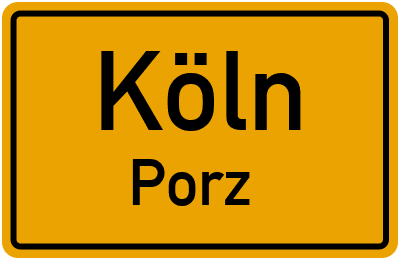 Ortsschild Köln Porz