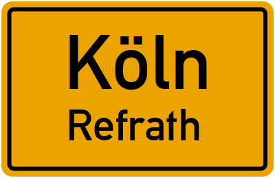 Straßenverzeichnis Köln Refrath