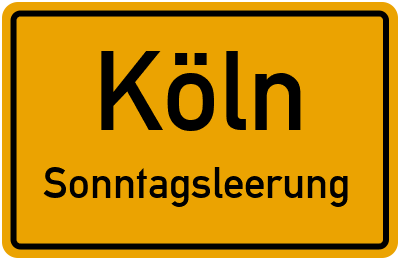 Briefkastenleerung am Sonntag in Köln