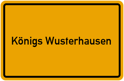Ortsschild von Stadt Königs Wusterhausen in Brandenburg