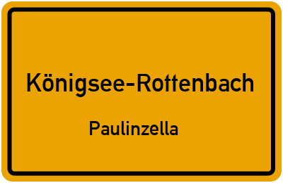 Straßenverzeichnis Königsee-Rottenbach Paulinzella