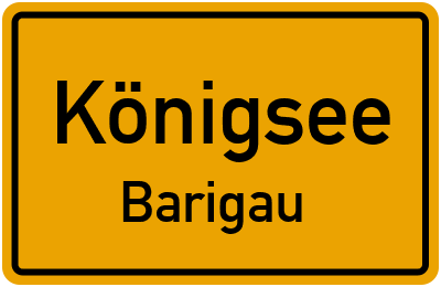 Straßenverzeichnis Königsee Barigau