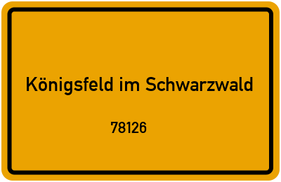 78126 Königsfeld im Schwarzwald
