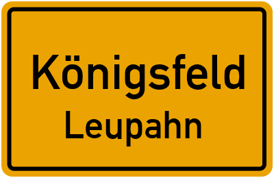 Straßenverzeichnis Königsfeld Leupahn