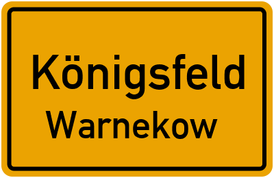 Straßenverzeichnis Königsfeld Warnekow