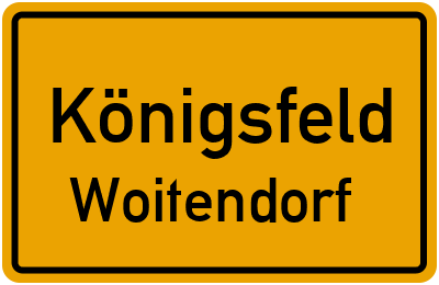 Straßenverzeichnis Königsfeld Woitendorf
