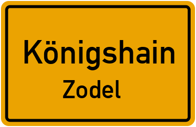 Straßenverzeichnis Königshain Zodel