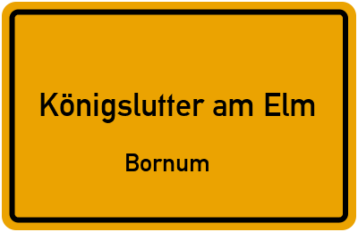 Straßenverzeichnis Königslutter am Elm Bornum
