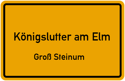 Straßenverzeichnis Königslutter am Elm Groß Steinum