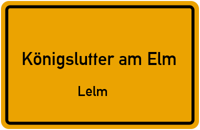 Straßenverzeichnis Königslutter am Elm Lelm