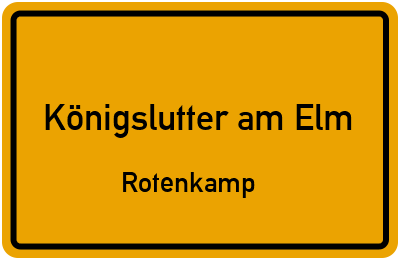 Straßenverzeichnis Königslutter am Elm Rotenkamp