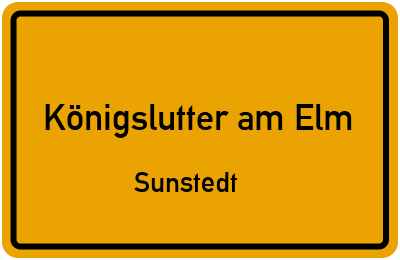 Straßenverzeichnis Königslutter am Elm Sunstedt