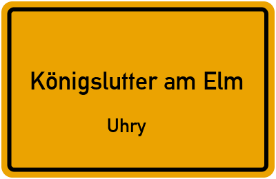 Straßenverzeichnis Königslutter am Elm Uhry