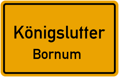 Straßenverzeichnis Königslutter Bornum
