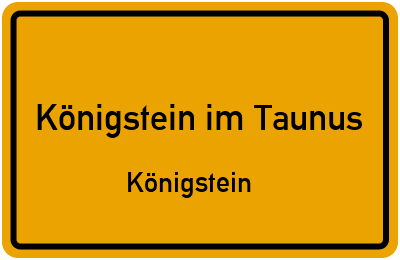 Straßenverzeichnis Königstein im Taunus Königstein