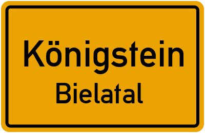 Straßenverzeichnis Königstein Bielatal