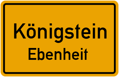 Straßenverzeichnis Königstein Ebenheit