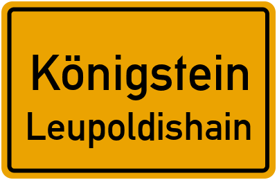 Straßenverzeichnis Königstein Leupoldishain
