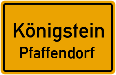 Straßenverzeichnis Königstein Pfaffendorf