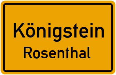 Straßenverzeichnis Königstein Rosenthal