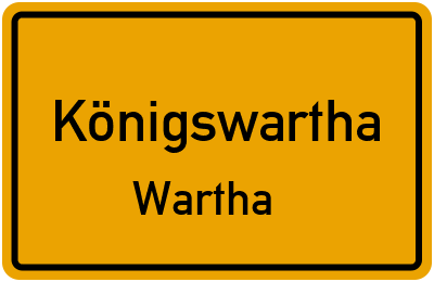 Straßenverzeichnis Königswartha Wartha