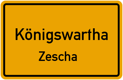 Straßenverzeichnis Königswartha Zescha