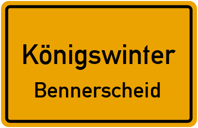 Straßenverzeichnis Königswinter Bennerscheid