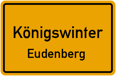 Ortsschild Königswinter Eudenberg