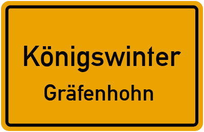 Straßenverzeichnis Königswinter Gräfenhohn