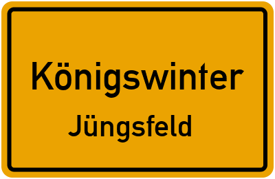 Ortsschild Königswinter Jüngsfeld