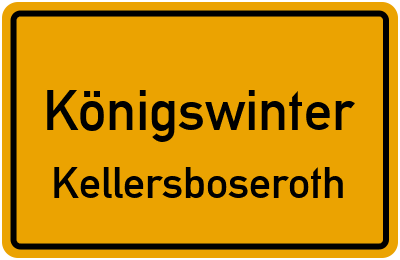 Straßenverzeichnis Königswinter Kellersboseroth