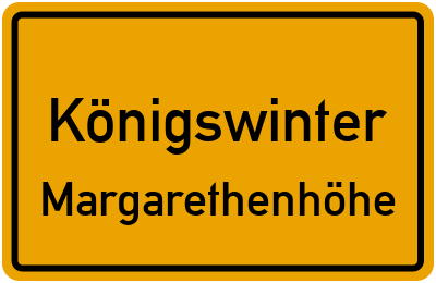 Straßenverzeichnis Königswinter Margarethenhöhe