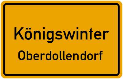 Ortsschild Königswinter Oberdollendorf
