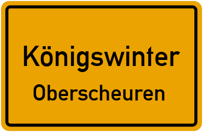 Straßenverzeichnis Königswinter Oberscheuren