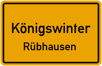 Straßenverzeichnis Königswinter Rübhausen