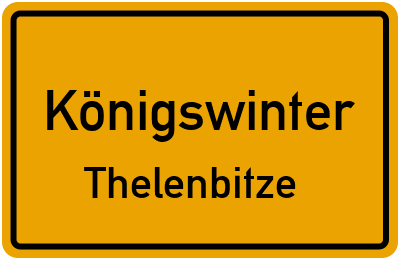 Straßenverzeichnis Königswinter Thelenbitze