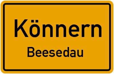 Straßenverzeichnis Könnern Beesedau