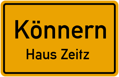 Straßenverzeichnis Könnern Haus Zeitz