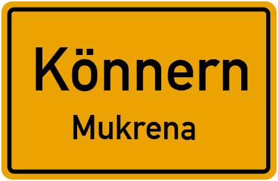 Straßenverzeichnis Könnern Mukrena