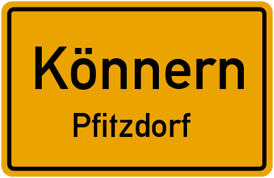 Straßenverzeichnis Könnern Pfitzdorf