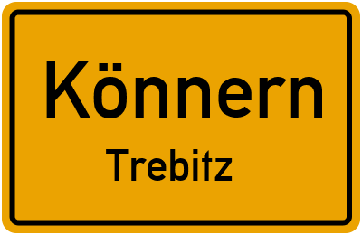 Straßenverzeichnis Könnern Trebitz