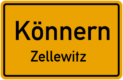 Straßenverzeichnis Könnern Zellewitz