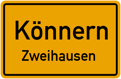 Straßenverzeichnis Könnern Zweihausen
